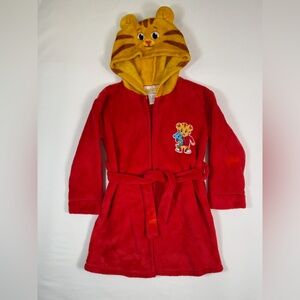 DANIEL TIGER’S NEIGHBORHOOD Unisex Kids’ Daniel Tiger Fleece Plush Robe Size 4T